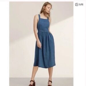 Wilfred blue Linen Blend dress size 4